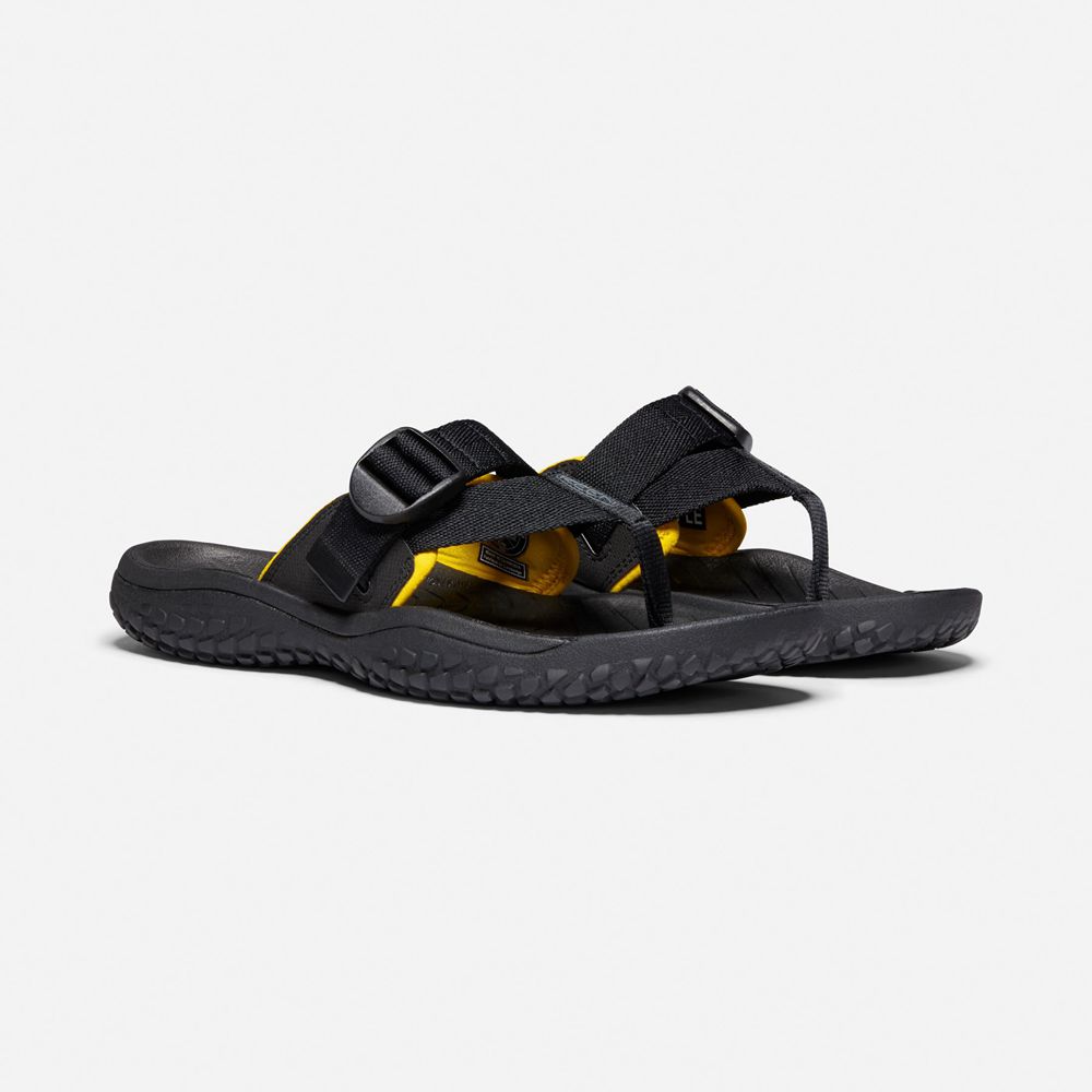 Keen Parmak Arası Terlik Erkek Siyah - Solr Toe Post Sandal - Türkiye VBUL98716